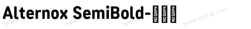Alternox SemiBold字体转换 Alternox SemiBold字体转换